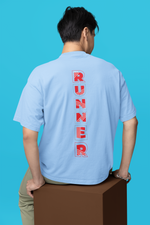 Load image into Gallery viewer, Oversized Terry T-Shirt "I'm a Runner"