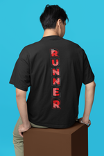 Load image into Gallery viewer, Oversized Terry T-Shirt "I'm a Runner"