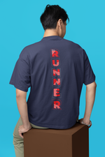 Load image into Gallery viewer, Oversized Terry T-Shirt "I'm a Runner"