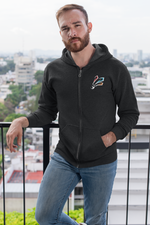 Load image into Gallery viewer, Zip Hoodie "Badminton 3 Feather"