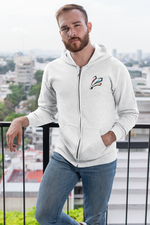 Load image into Gallery viewer, Zip Hoodie "Badminton 3 Feather"