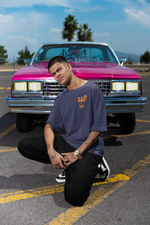 Load image into Gallery viewer, Oversized Terry T-Shirt "Badminton"