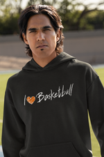 Load image into Gallery viewer, Hoodie "I Love Basketball"