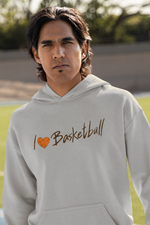 Load image into Gallery viewer, Hoodie "I Love Basketball"