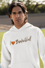 Load image into Gallery viewer, Hoodie "I Love Basketball"
