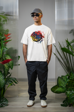 Load image into Gallery viewer, Oversized Terry T-Shirt "Multicolour Splash"