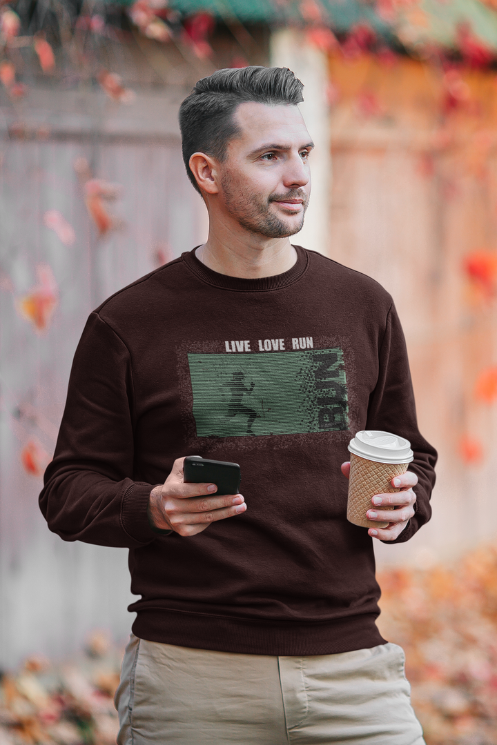 Sweatshirt Full Sleeve "Live Love Run"