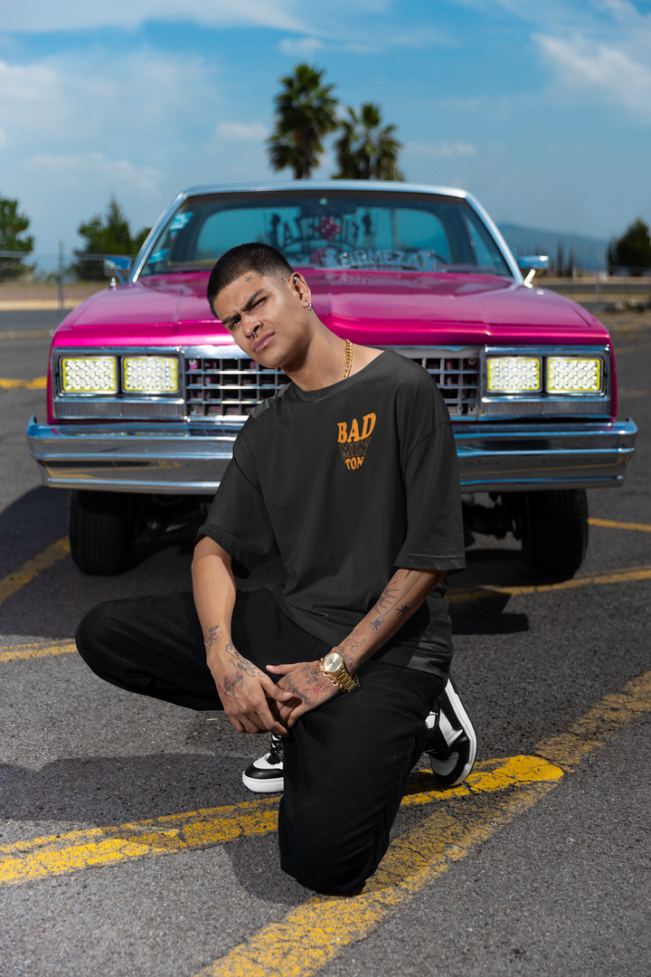Oversized Terry T-Shirt "Badminton"