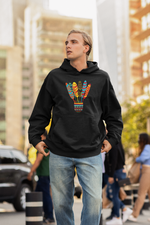 Load image into Gallery viewer, Oversized Hoodie &quot;Multicolour Feather&quot;
