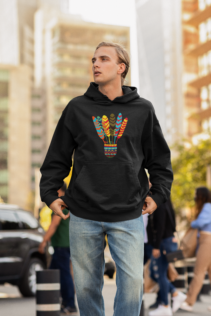Oversized Hoodie "Multicolour Feather"