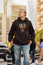 Load image into Gallery viewer, Oversized Hoodie &quot;Multicolour Feather&quot;
