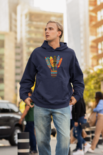 Load image into Gallery viewer, Oversized Hoodie &quot;Multicolour Feather&quot;
