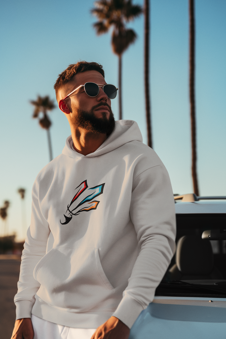 Hoodie "Multicolour Feather"