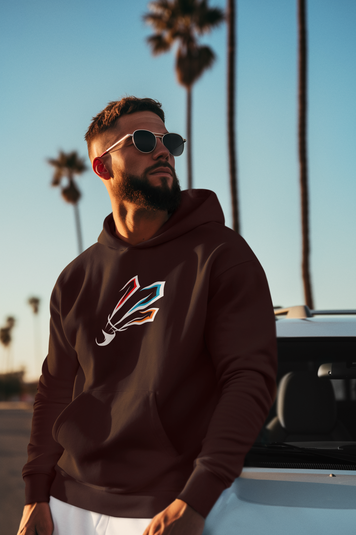 Hoodie "Multicolour Feather"