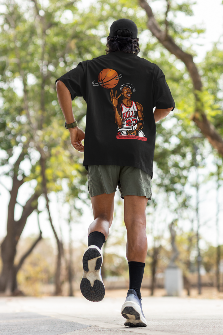 Oversized Terry T-Shirt "Basketball"