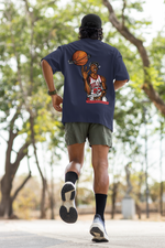 Load image into Gallery viewer, Oversized Terry T-Shirt &quot;Basketball&quot;
