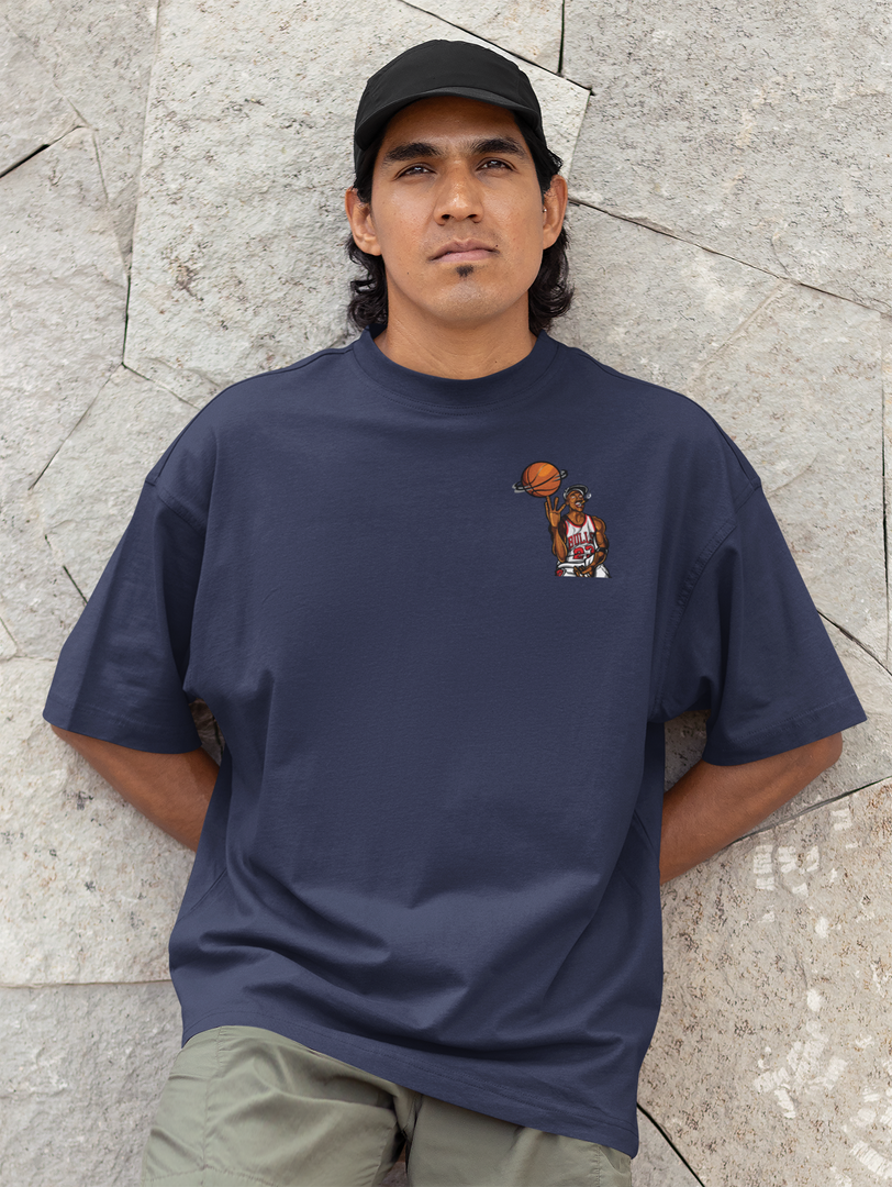 Oversized Terry T-Shirt "Basketball"