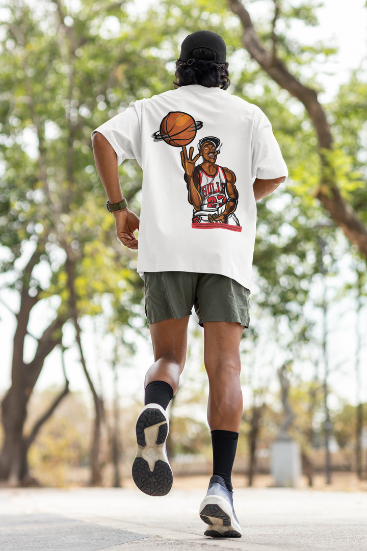 Oversized Terry T-Shirt "Basketball"