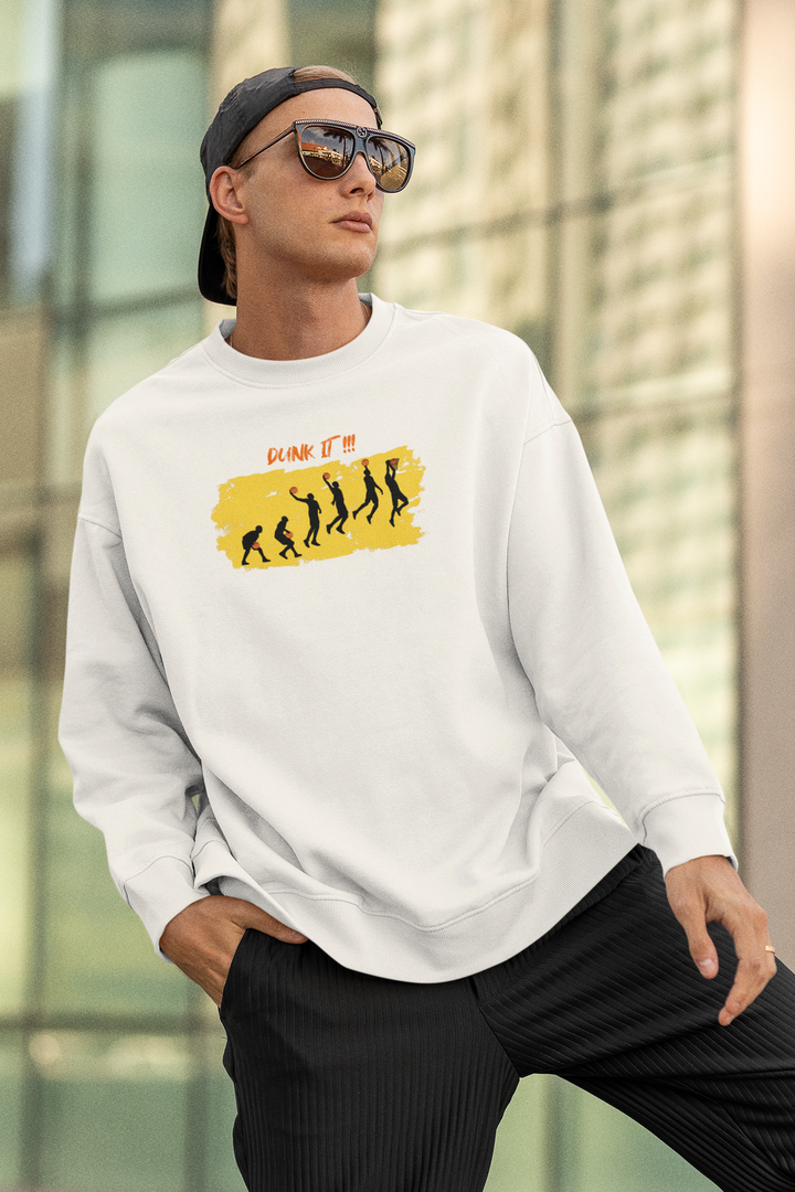 Sweatshirt Full Sleeve "Basketball Dunk It"