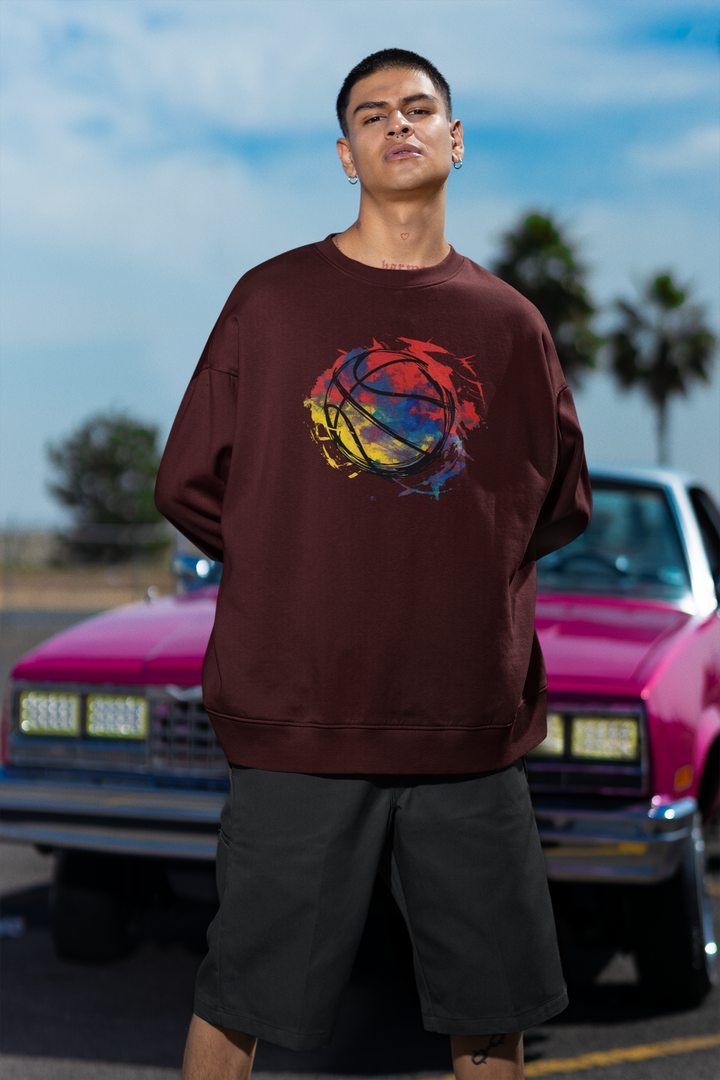 Oversized Sweatshirt "Multicolour Splash"