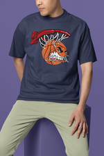 Load image into Gallery viewer, Oversized Terry T-Shirt &quot;Basketball Angry Swishhh&quot;
