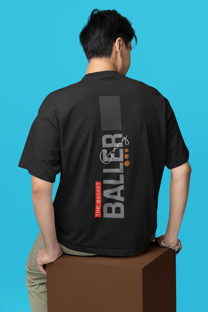 Oversized Terry T-Shirt "Baller Gang"
