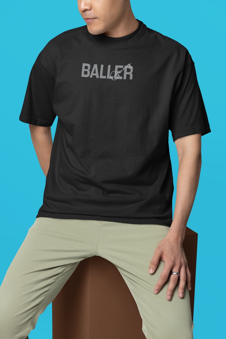 Oversized Terry T-Shirt "Baller Gang"