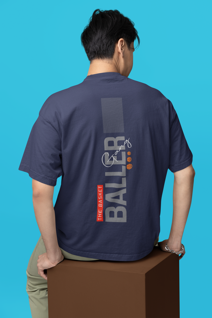 Oversized Terry T-Shirt "Baller Gang"