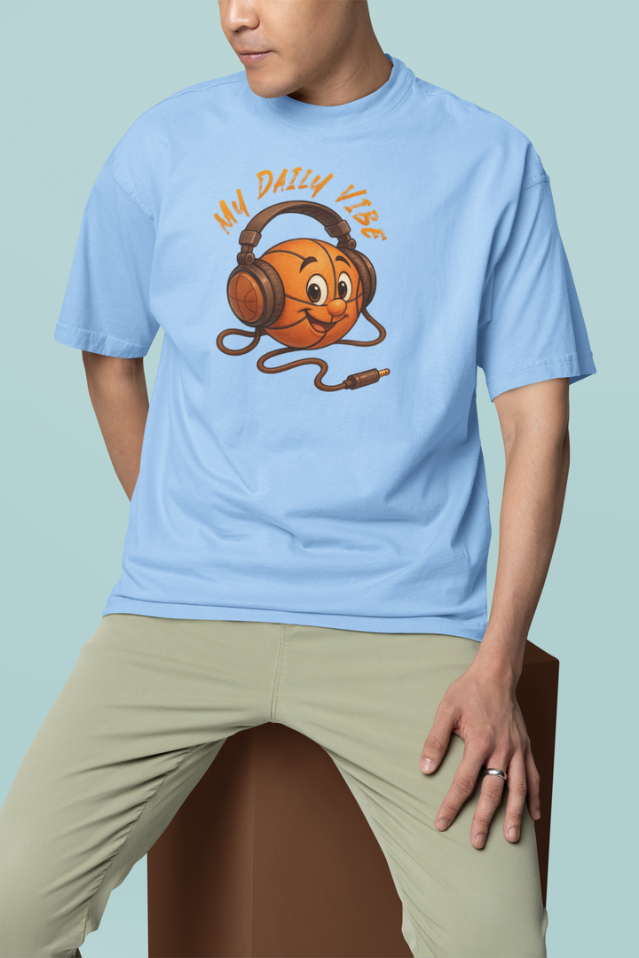 Oversized Terry T-Shirt "My Daily Vibe"