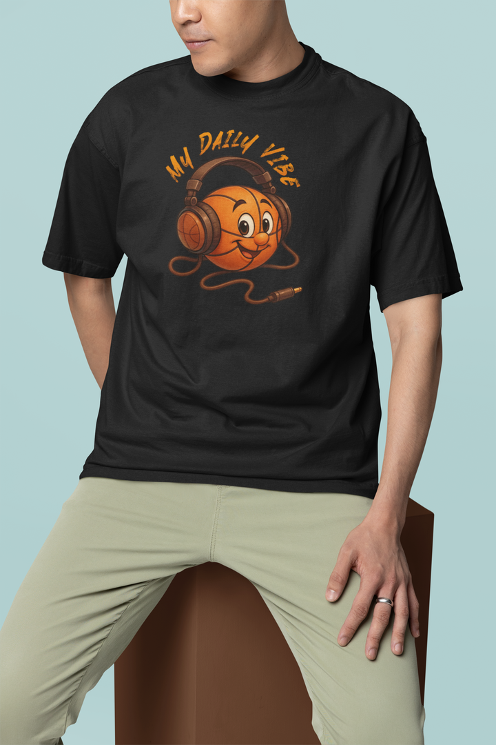 Oversized Terry T-Shirt "My Daily Vibe"