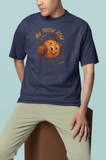 Load image into Gallery viewer, Oversized Terry T-Shirt &quot;My Daily Vibe&quot;
