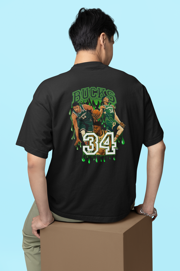 Oversized Terry T-Shirt "BUCKS"