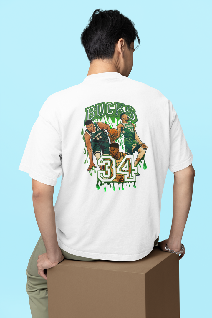 Oversized Terry T-Shirt "BUCKS"