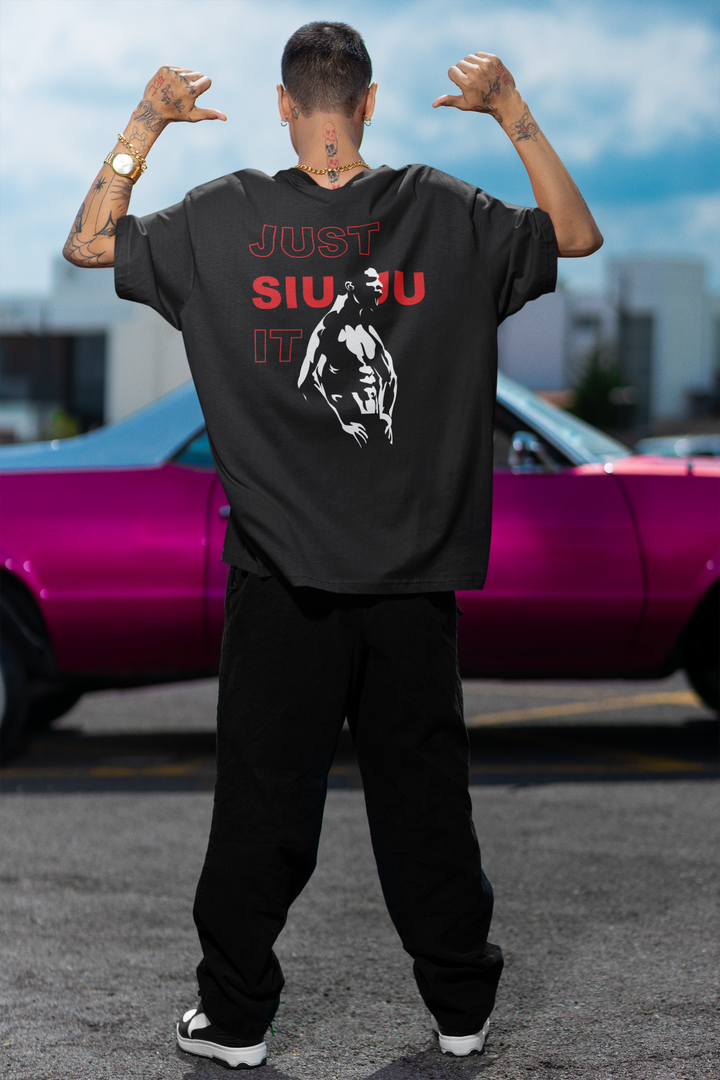 Oversized Terry T-Shirt "CR7 SIUUU"