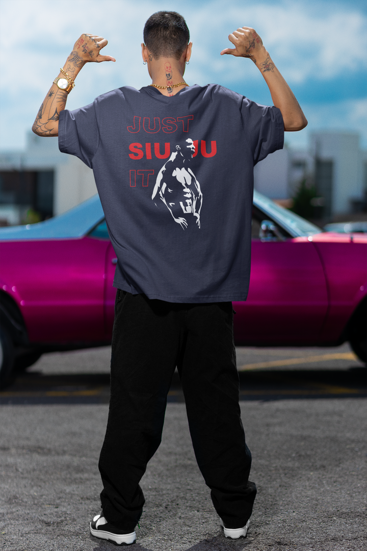 Oversized Terry T-Shirt "CR7 SIUUU"