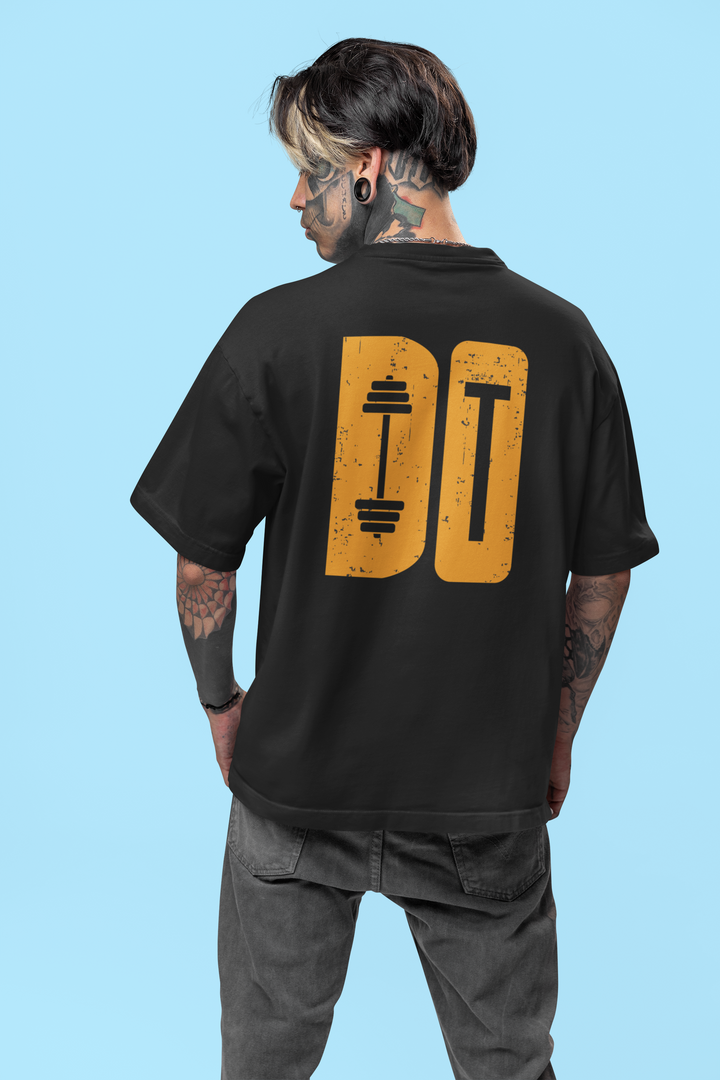Oversized Terry T-Shirt "Do It Yellow"