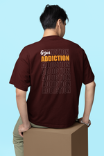 Load image into Gallery viewer, Oversized Terry T-Shirt &quot;Gym Addiction&quot;
