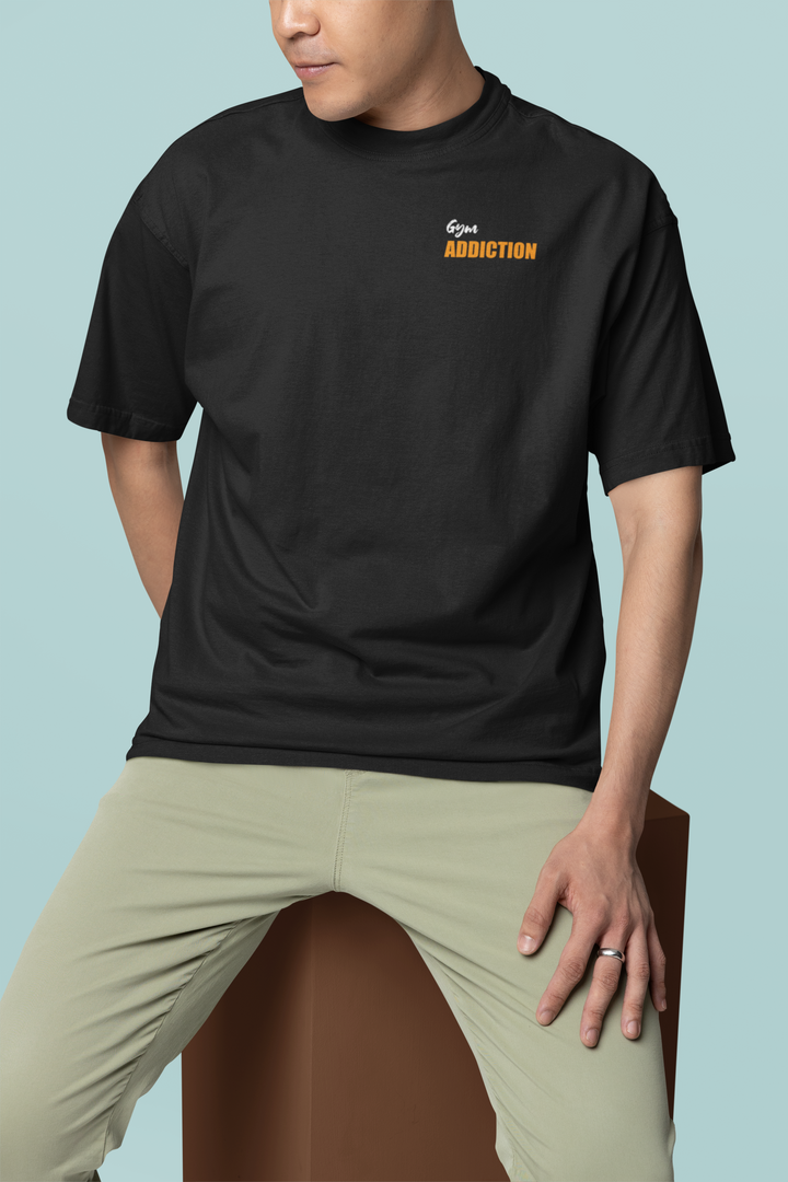 Oversized Terry T-Shirt "Gym Addiction"
