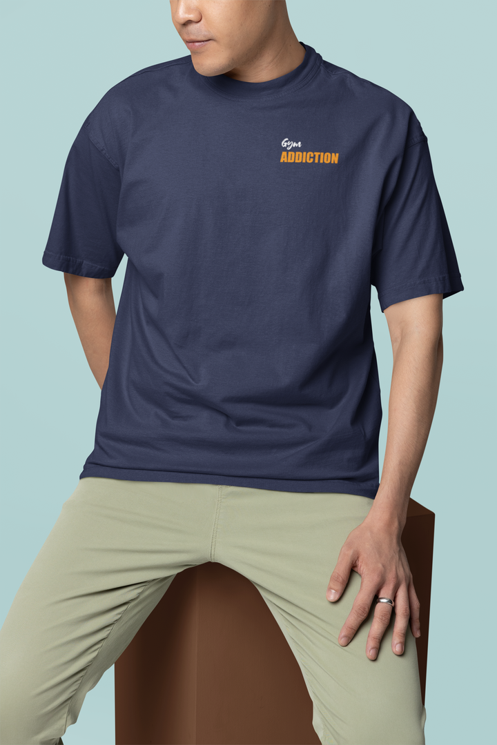 Oversized Terry T-Shirt "Gym Addiction"